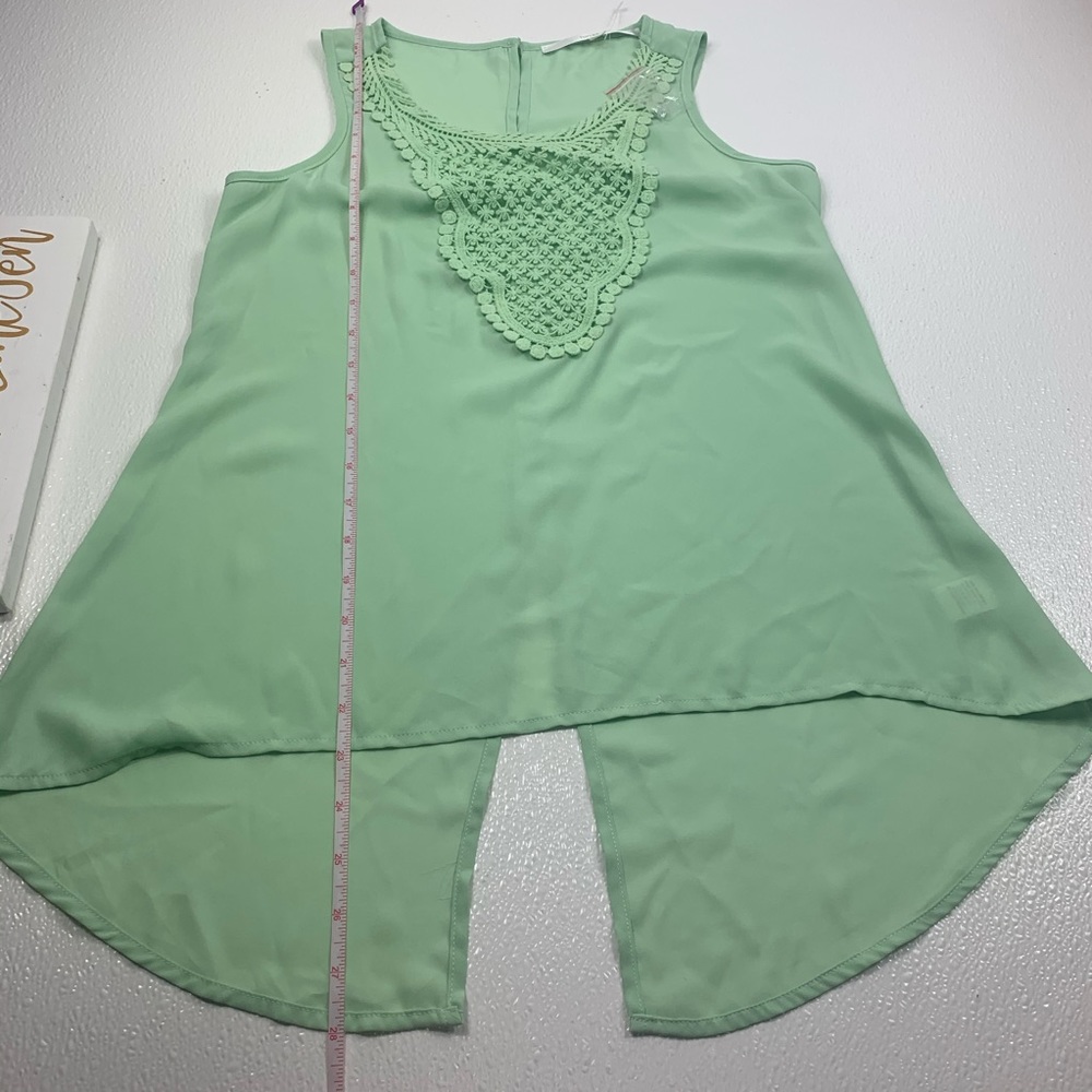 Stitchfix Fun 2 Fun Mint Split Back Tank Nwot - image 4
